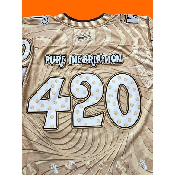 Hockey Jersey 420 "Pure Inebriation" Willy Wonka Golden Ticket | Elev808Design - Picture 3 of 5